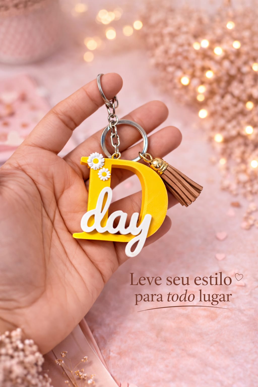Chaveiro 3D personalizado com nome