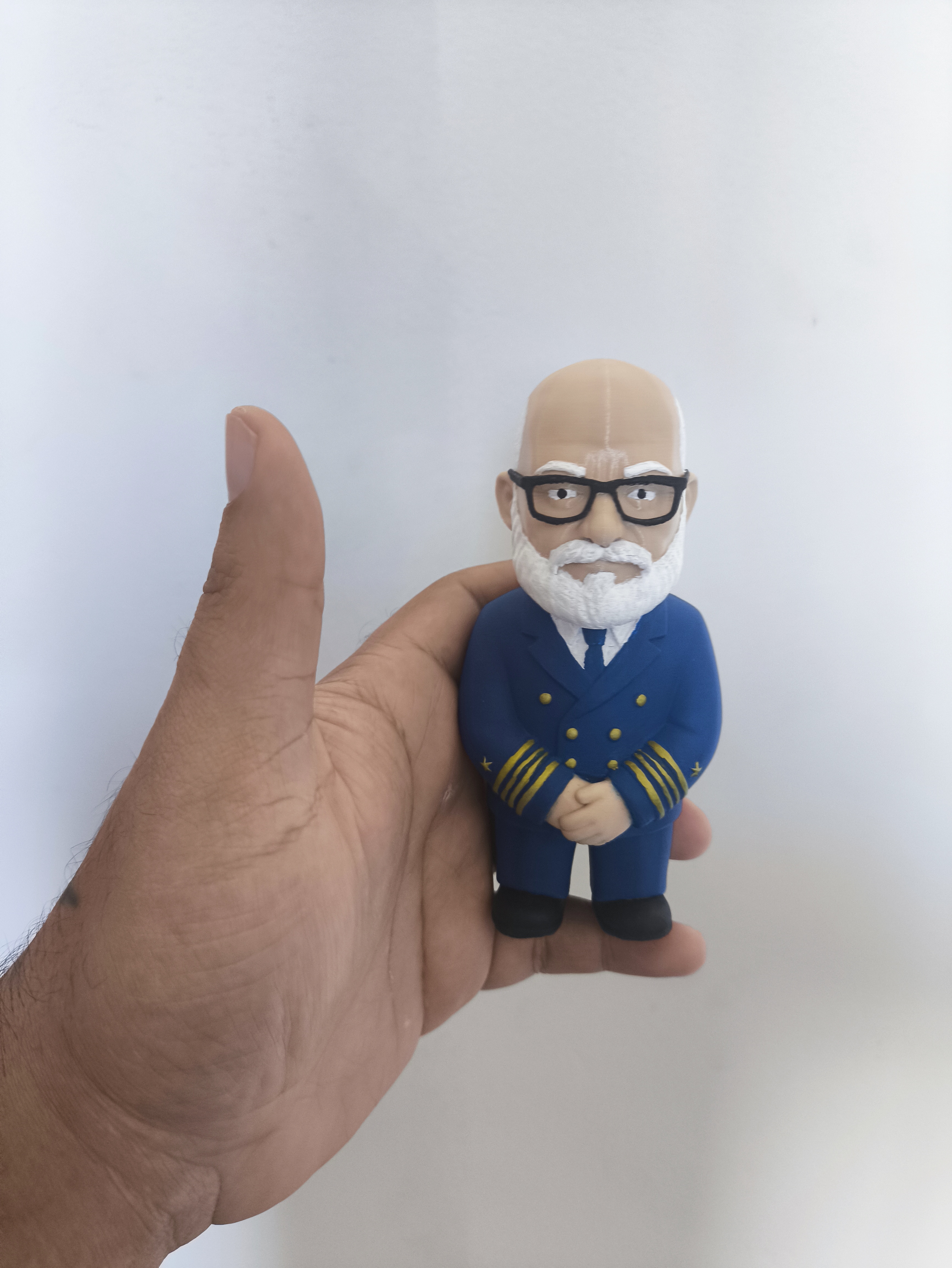 Miniatura 3D de pai e filho abraçados