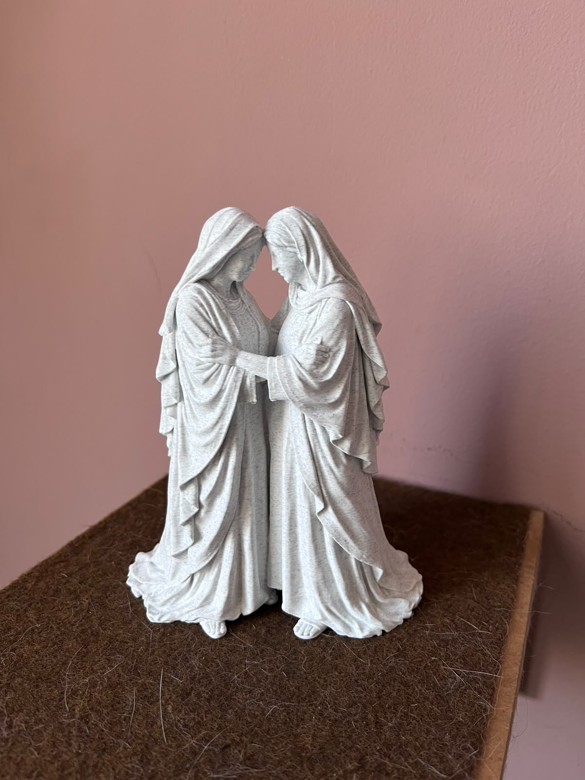 Peça religiosa 3D com acabamento fosco